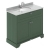 Hudson Reed Old London Floor Standing Vanity Unit with 1TH Grey Marble Top Basin 1000mm Wide - Hunter Green