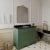 Hudson Reed Old London Floor Standing Vanity Unit with 3TH Black Marble Top Basin 1000mm Wide - Hunter Green