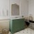 Hudson Reed Old London Floor Standing Vanity Unit with 3TH Grey Marble Top Basin 1000mm Wide - Hunter Green