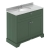 Hudson Reed Old London Floor Standing Vanity Unit with 3TH Grey Marble Top Basin 1000mm Wide - Hunter Green