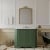 Hudson Reed Old London Angled Floor Standing Vanity Unit with 3TH White Marble Top Basin 1000mm Wide - Hunter Green