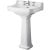 Hudson Reed Richmond Basin and Comfort Height Full Pedestal 560mm Wide - 3 Tap Hole