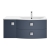 Hudson Reed Sarenna RH Wall Hung Vanity Unit and Basin 1000mm Wide - Mineral Blue