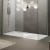 Pearlstone Slip-Resistant White 40mm Rectangular Walk-In Shower Tray