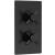 Hudson Reed Tec Crosshead Concealed Shower Valve Dual Handle - Matt Black
