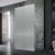 Hudson Reed Fluted Chrome Freestanding 1950mm Wet Room Glass Shower Screen