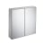 Ideal Standard 2-Door Mirror Cabinet 700mm Wide - Aluminium