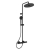 Ideal Standard Ceratherm T25+ Thermostatic Bar Shower Mixer with Shower Kit and Fixed Head - Silk Black