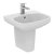 Ideal Standard I.Life A Basin and Semi Pedestal 500mm Wide - 1 Tap Hole