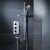 JTP Florence Thermostatic Concealed 3 Outlet Shower Valve Triple Handle - Chrome