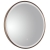 JTP Vos Bathroom Mirror 600mm Diameter With Light - Brushed Bronze