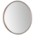 JTP Vos Bathroom Mirror 600mm Diameter Without Light - Brushed Bronze