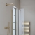 JTP Vos Single Fixed Shower Head - Brushed Brass