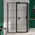 Merlyn Ionic Essence Framed Square Black Inline Hinged Shower Door