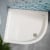 MX Elements 40mm Offset Quadrant Shower Tray (inc Waste)