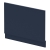 Nuie Arno Straight Bath End Panel and Plinth 560mm H x 780mm W - Satin Midnight Blue