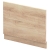 Nuie Arno Straight Bath End Panel and Plinth 560mm H x 780mm W - Bleached Oak