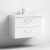 Nuie Arno Wall Hung 2-Drawer Vanity Unit with Basin-1 800mm Wide - Gloss White