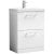 Nuie Arno Floor Standing 2-Drawer Vanity Unit with Basin-1 600mm Wide - Gloss White