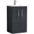 Nuie Arno Floor Standing 2-Door Vanity Unit with Basin-4 500mm Wide - Satin Anthracite