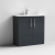 Nuie Arno Floor Standing 2-Door Vanity Unit with Basin-4 800mm Wide - Satin Anthracite