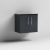 Nuie Arno Wall Hung 2-Door Vanity Unit with Sparkling Black Worktop 600mm Wide - Satin Anthracite