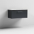 Nuie Arno Wall Hung 1-Drawer Vanity Unit with Bellato Grey Worktop 800mm Wide - Satin Anthracite