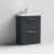 Nuie Arno Floor Standing 2-Drawer Vanity Unit with Basin-1 600mm Wide - Satin Anthracite