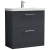 Nuie Arno Floor Standing 2-Drawer Vanity Unit with Basin-1 800mm Wide - Satin Anthracite