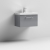 Nuie Arno Wall Hung 1-Drawer Vanity Unit with Basin-1 600mm Wide - Satin Grey