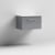 Nuie Arno Wall Hung 1-Drawer Vanity Unit with Sparkling White Worktop 600mm Wide - Satin Grey