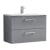 Nuie Arno Wall Hung 2-Drawer Vanity Unit with Basin-4 800mm Wide - Satin Grey