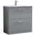 Nuie Arno Floor Standing 2-Drawer Vanity Unit with Basin-2 800mm Wide - Satin Grey