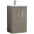 Nuie Arno Floor Standing 2-Door Vanity Unit with Basin-4 500mm Wide - Solace Oak Woodgrain