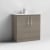 Nuie Arno Floor Standing 2-Door Vanity Unit with Basin-2 800mm Wide - Solace Oak Woodgrain