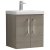 Nuie Arno Wall Hung 2-Door Vanity Unit with Basin-1 500mm Wide - Solace Oak Woodgrain