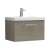 Nuie Arno Wall Hung 1-Drawer Vanity Unit with Basin-3 600mm Wide - Solace Oak Woodgrain