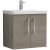 Nuie Arno Wall Hung 2-Door Vanity Unit with Basin-3 600mm Wide - Solace Oak Woodgrain