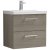 Nuie Arno Wall Hung 2-Drawer Vanity Unit with Basin-1 600mm Wide - Solace Oak Woodgrain