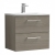 Nuie Arno Wall Hung 2-Drawer Vanity Unit with Basin-4 600mm Wide - Solace Oak Woodgrain