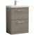 Nuie Arno Floor Standing 2-Drawer Vanity Unit with Basin-1 600mm Wide - Solace Oak Woodgrain