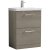 Nuie Arno Floor Standing 2-Drawer Vanity Unit with Basin-3 600mm Wide - Solace Oak Woodgrain