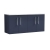 Nuie Arno Wall Hung 4-Door Vanity Unit with Sparkling White Worktop 1200mm Wide - Midnight Blue