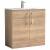 Arno Woodgrain 800mm 2-Door Floor Standing Vanity Unit