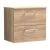 Arno Woodgrain 600mm 2-Drawer Wall Hung Vanity Unit with Countertop