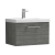 Nuie Arno Wall Hung 1-Drawer Vanity Unit with Basin-1 600mm Wide - Anthracite Woodgrain