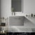 Nuie Arno Wall Hung 1-Drawer Vanity Unit with Sparkling White Worktop 600mm Wide - Anthracite Woodgrain