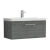 Nuie Arno Wall Hung 1-Drawer Vanity Unit with Basin-1 800mm Wide - Anthracite Woodgrain