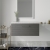 Nuie Arno Wall Hung 1-Drawer Vanity Unit with Sparkling White Worktop 800mm Wide - Anthracite Woodgrain