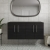 Nuie Arno Wall Hung 4-Door Vanity Unit with Worktop 1200mm Wide - Black Woodgrain